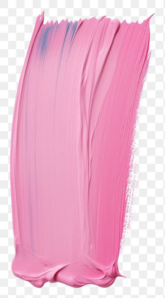 PNG  Pastel pink flat paint brush stroke petal white background magenta. AI generated Image by rawpixel.