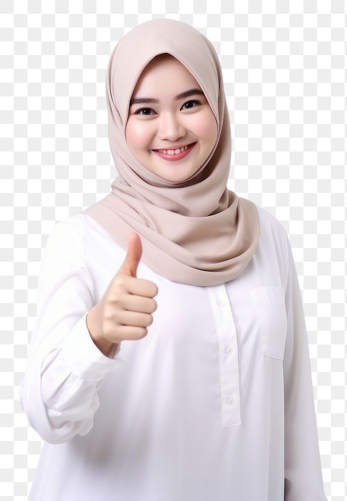 PNG Indonesian smile hijab scarf. AI generated Image by rawpixel.