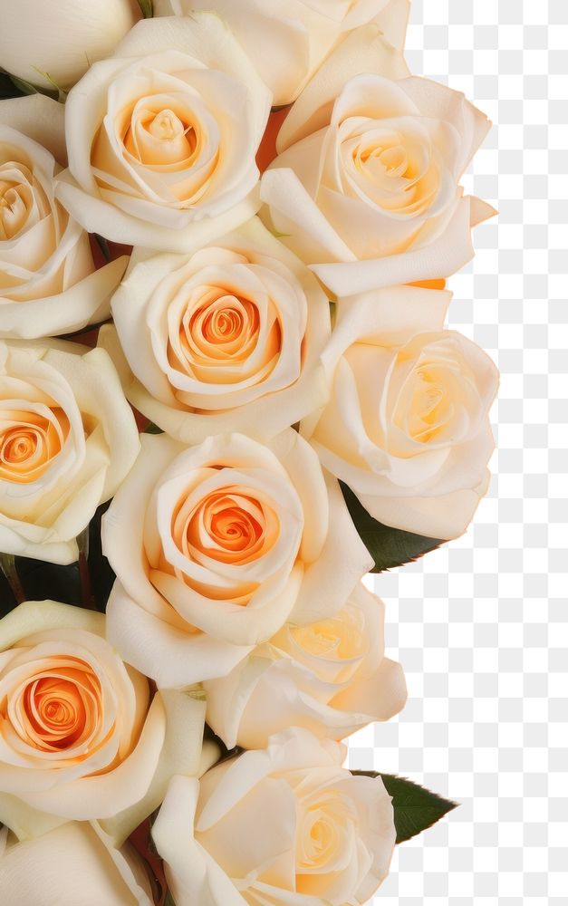 PNG Orange roses flower white petal. AI generated Image by rawpixel.