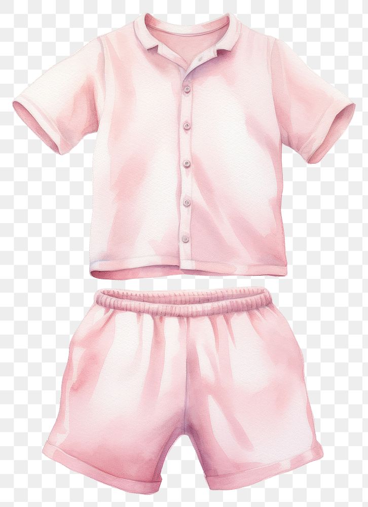 PNG Pajamas sleeve shorts blouse. AI generated Image by rawpixel.