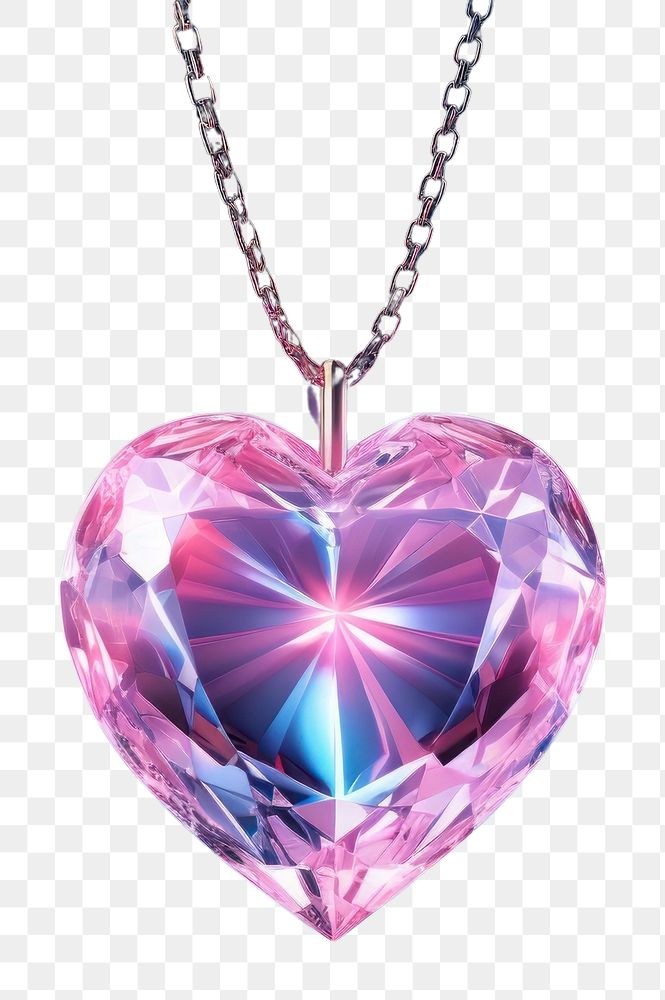 PNG Heart pendant jewelry illuminated celebration
