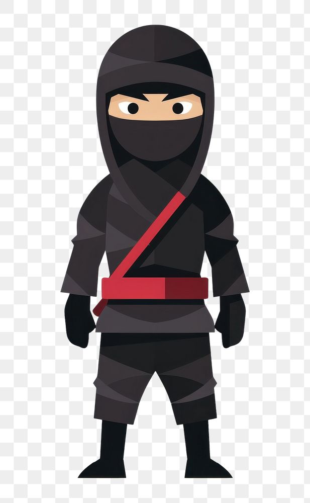 PNG A male ninja white background protection disguise. AI generated Image by rawpixel.
