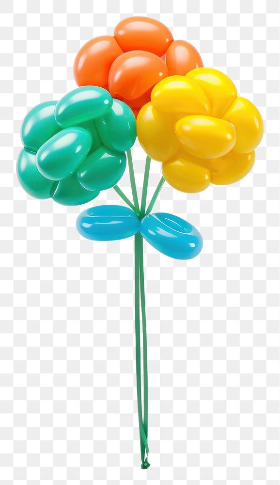 PNG  Bouquet balloon lollipop candy. AI generated Image by rawpixel.