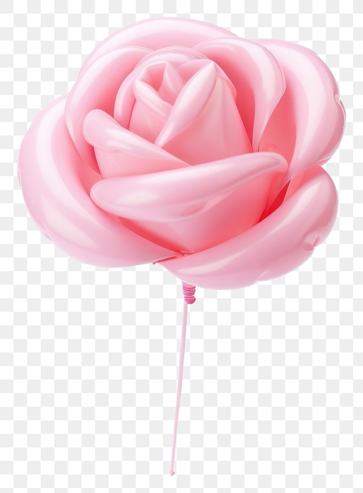 PNG  Pink rose balloon candy food. AI generated Image by rawpixel.