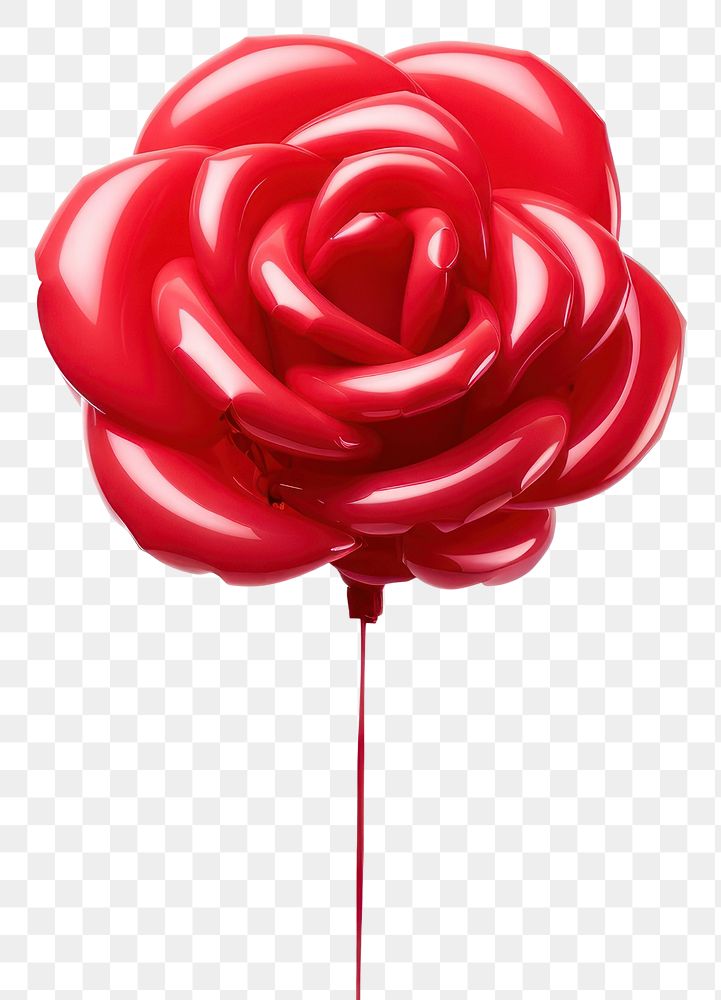 PNG  Red rose lollipop balloon candy. AI generated Image by rawpixel.