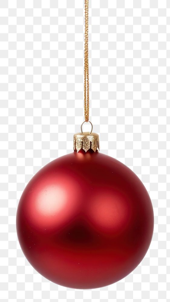 PNG  Christmas ball hanging at a rope christmas jewelry white background. AI generated Image by rawpixel.