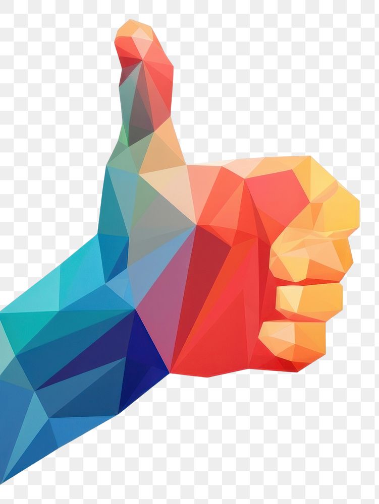 PNG Thumbs up symbol finger hand. AI generated Image by rawpixel.