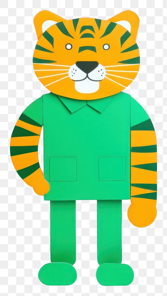 PNG  Tiger toy anthropomorphic representation. AI generated Image by rawpixel.