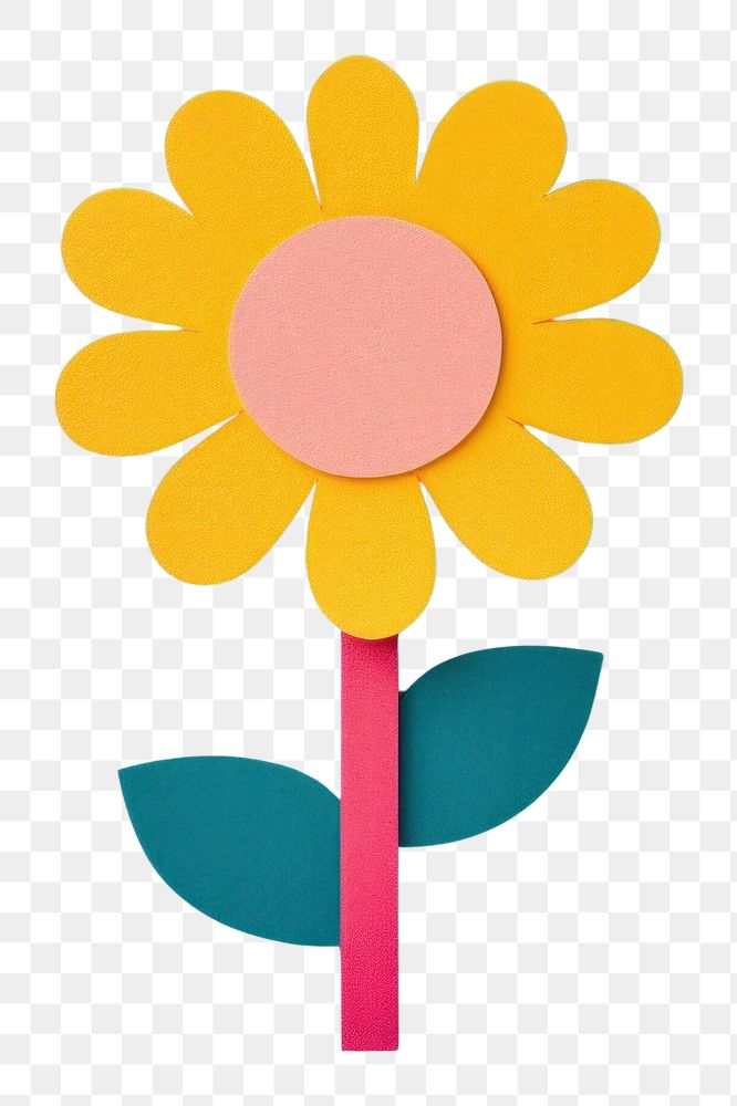PNG  Sun flower nature plant toy. AI generated Image by rawpixel.