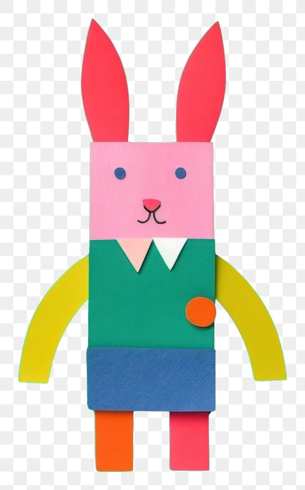 PNG  Rabbit toy anthropomorphic representation. AI generated Image by rawpixel.