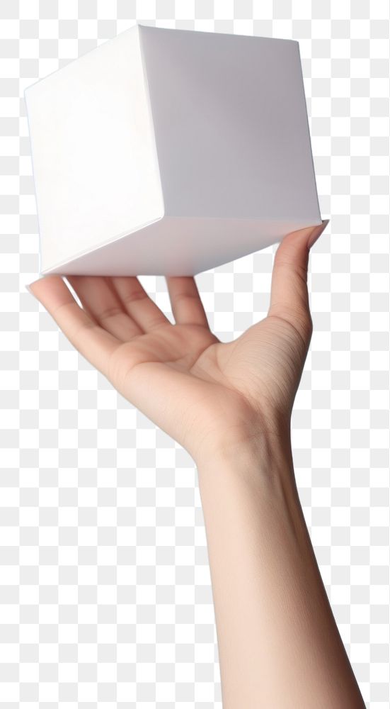 PNG Gift box holding white paper. AI generated Image by rawpixel.