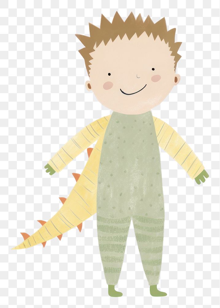 PNG Boy character in dragon costume toy white background representation. AI generated Image by rawpixel.