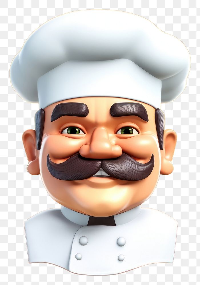 PNG Chef cartoon moustache freshness. AI generated Image by rawpixel.