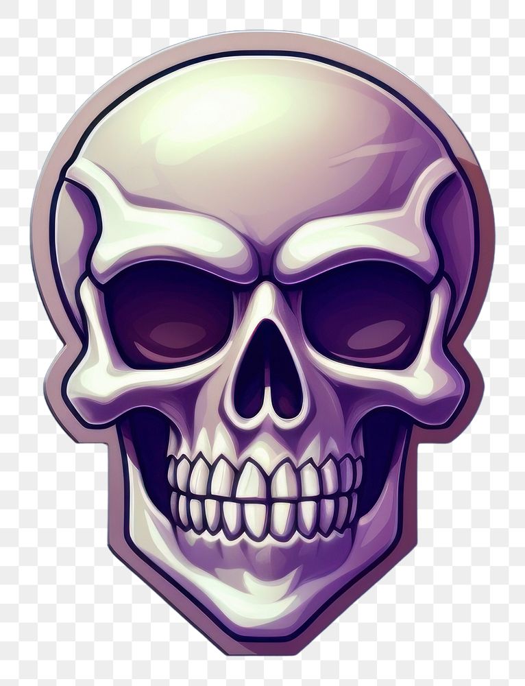 PNG Skull purple anatomy jewelry. AI generated Image by rawpixel.