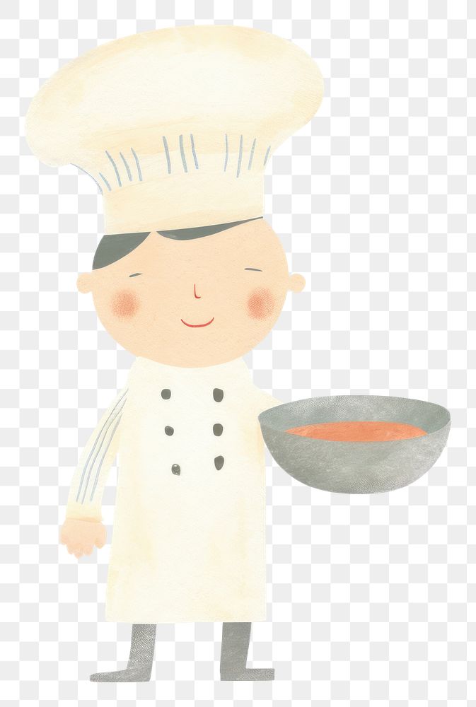 PNG Chef character holding food cook white background standing. AI generated Image by rawpixel.