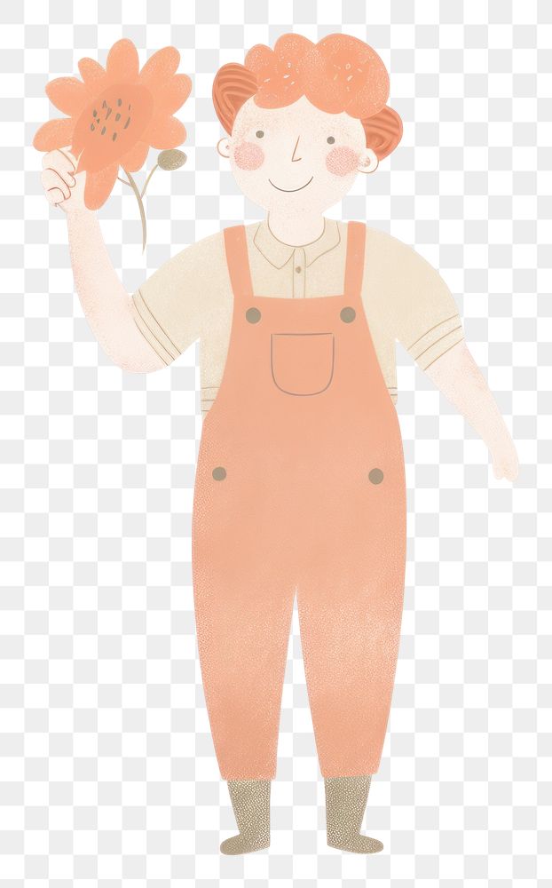 PNG Florist character pattern drawing sketch. AI generated Image by rawpixel.