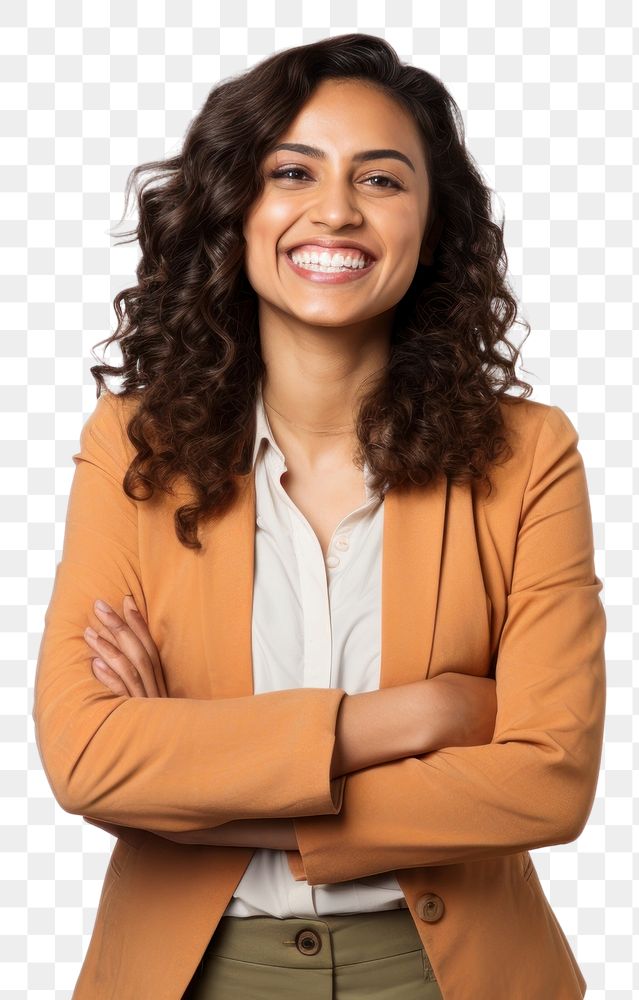 PNG Business woman laughing standing adult. AI generated Image by rawpixel.