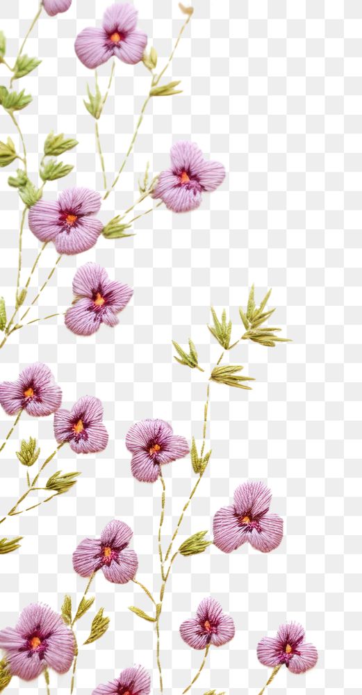PNG Little flower pattern backgrounds embroidery. AI generated Image by rawpixel.