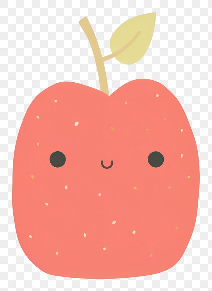 PNG  Apple plant cute anthropomorphic. AI generated Image by rawpixel.