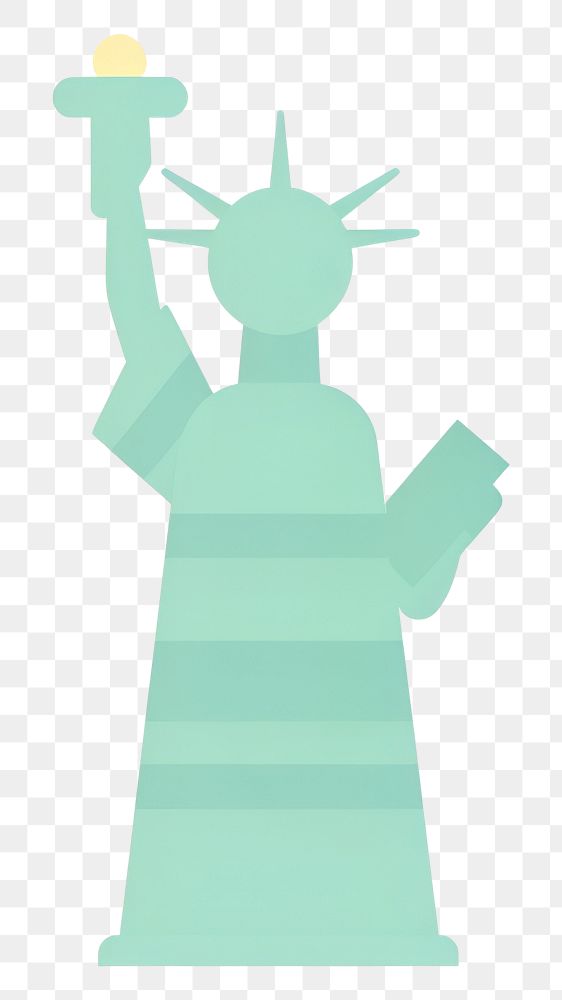 PNG  Statue of Liberty symbol representation independence. AI generated Image by rawpixel.