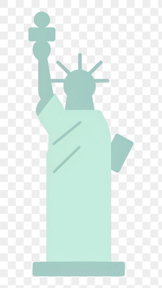 PNG  Statue of Liberty statue sculpture representation. AI generated Image by rawpixel.