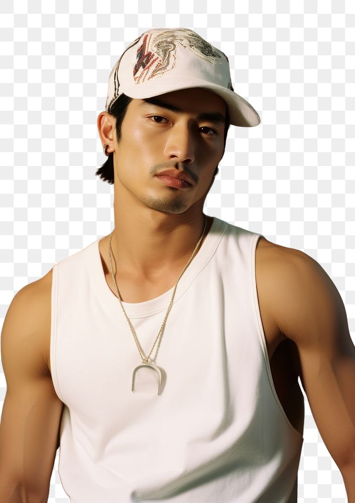 PNG Thai asian men necklace jewelry hat. AI generated Image by rawpixel.