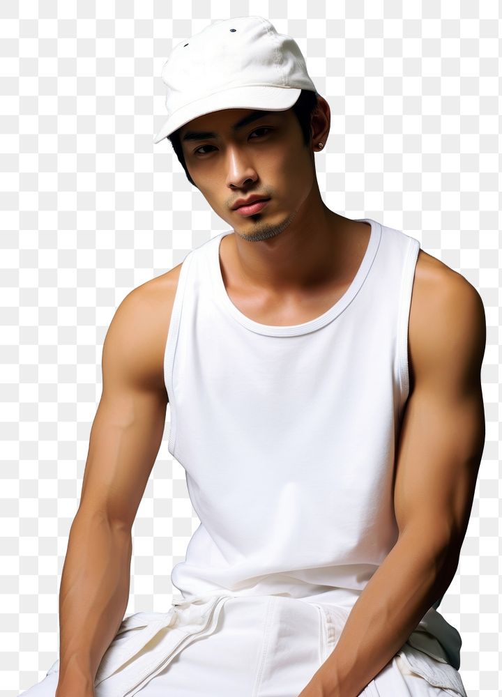 PNG Thai asian men portrait white photo. AI generated Image by rawpixel.