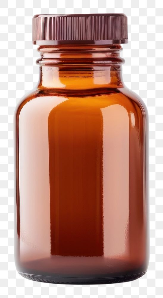 PNG Tablet medicine bottle brown white background. AI generated Image by rawpixel.