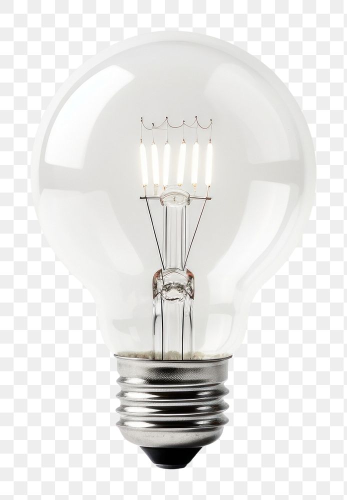 PNG White light bulb lightbulb lamp electricity. AI generated Image by rawpixel.
