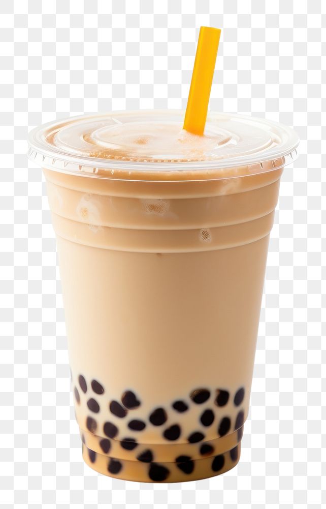 PNG Bubble tea photo drink cup white background. AI generated Image by rawpixel.