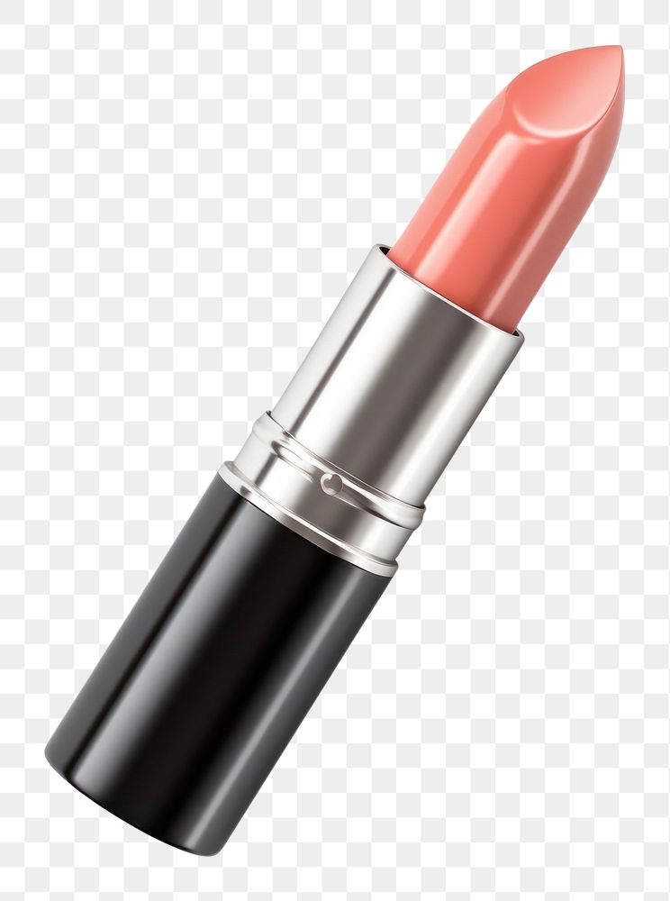 PNG Peachy lipstick cosmetics white background freshness. AI generated Image by rawpixel.