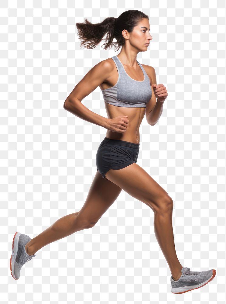 PNG Female runner running jogging shorts