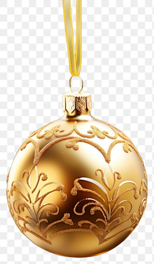 PNG  Golden christmas ornament anticipation celebration accessories. AI generated Image by rawpixel.