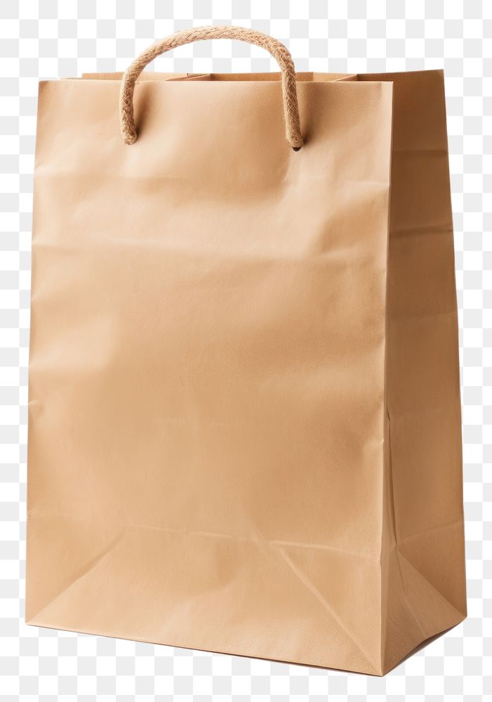PNG Grocery paper bag handbag white background accessories. AI generated Image by rawpixel.