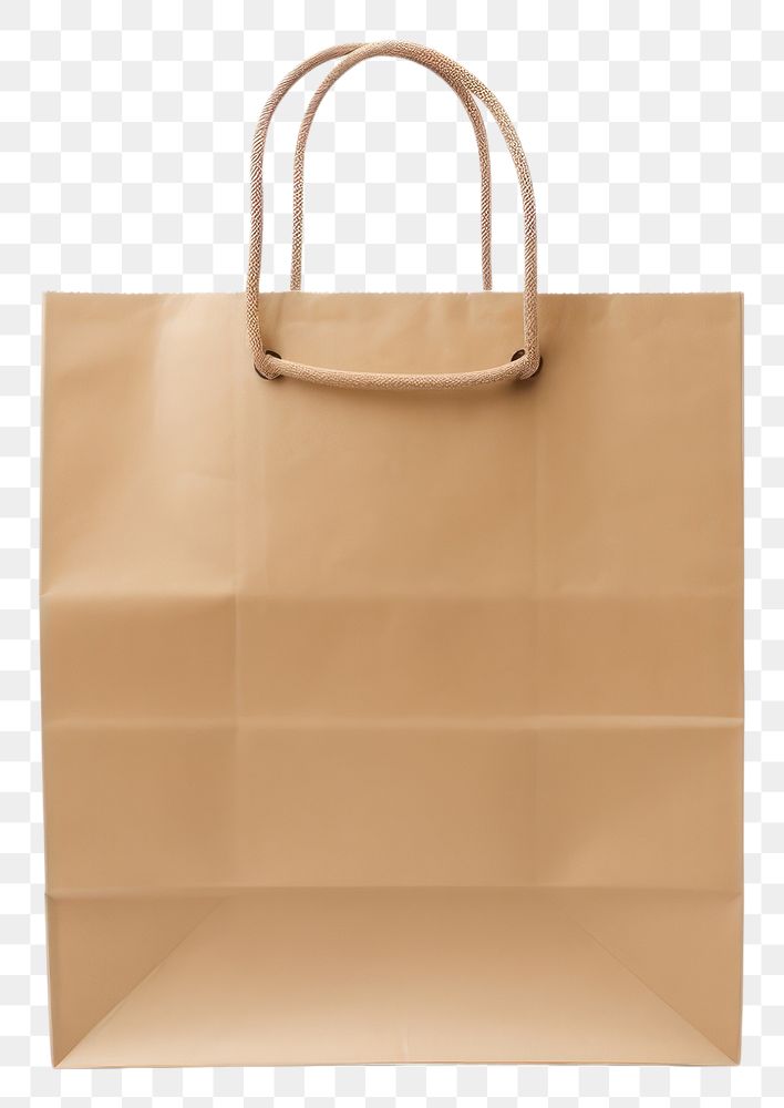 PNG Paper grocery bag handbag white background accessories. AI generated Image by rawpixel.