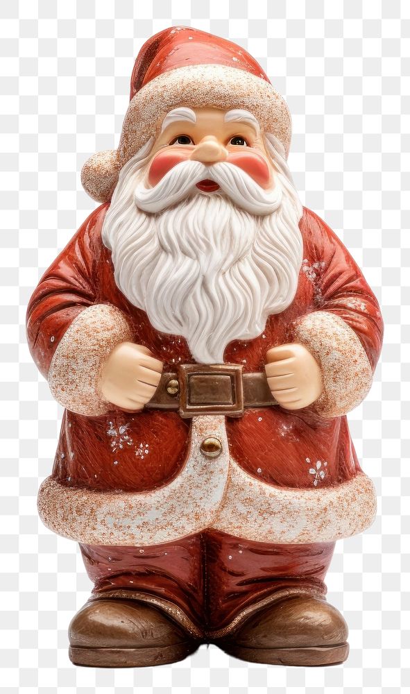 PNG  Santa claus decoration christmas figurine. AI generated Image by rawpixel.