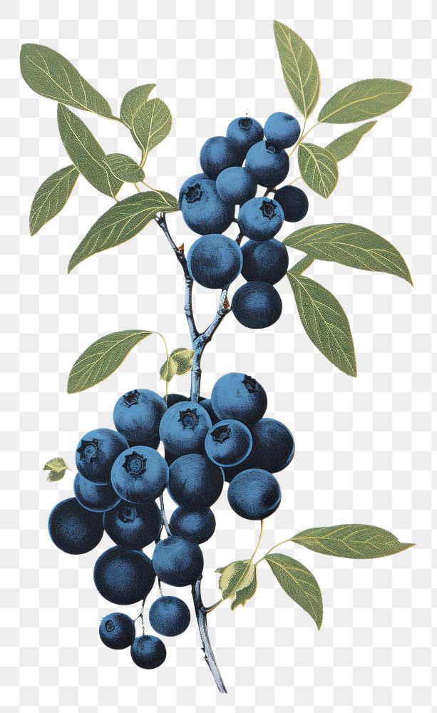 PNG Blueberry grapes fruit plant. AI generated Image by rawpixel.