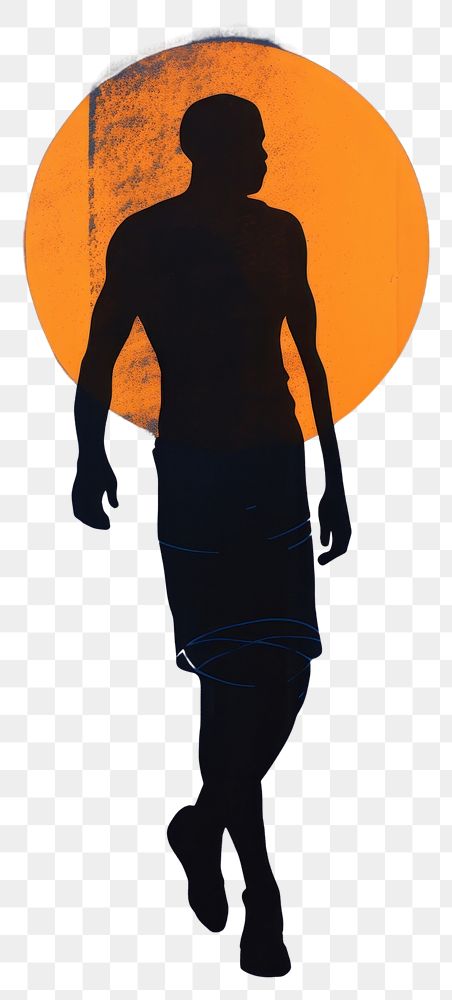 PNG Basketball silhouette adult blue. AI generated Image by rawpixel.