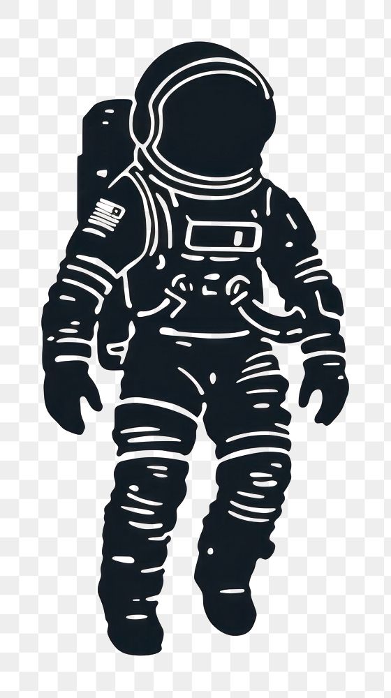 PNG Astronaut stencil space white background. AI generated Image by rawpixel.