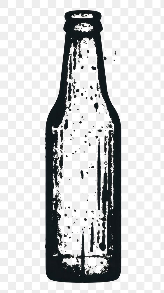 PNG Beer bottle drink white background. AI generated Image by rawpixel.