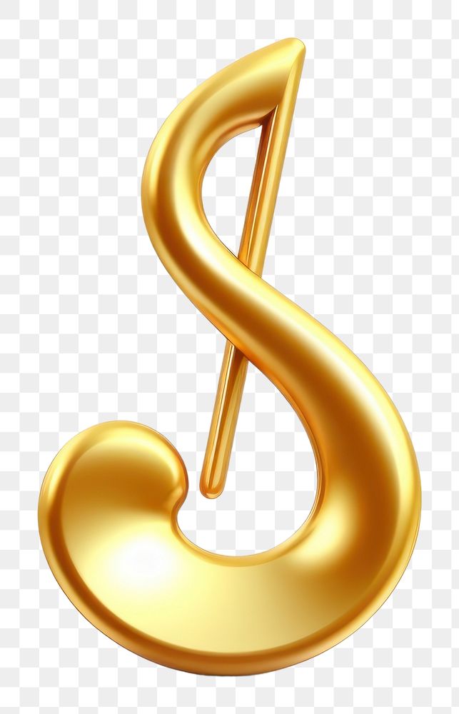 PNG Gold music note number gold creativity. AI generated Image by rawpixel.