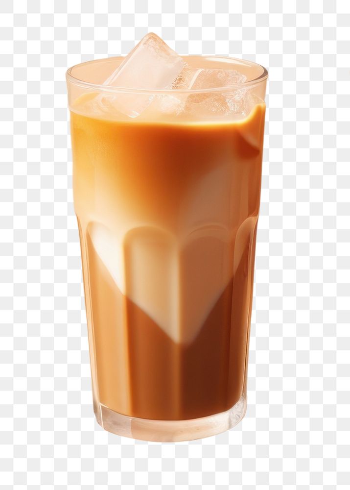 PNG 2 iced coffee drink milk cup. AI generated Image by rawpixel.