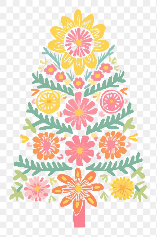 PNG Pine tree art christmas pattern. AI generated Image by rawpixel.