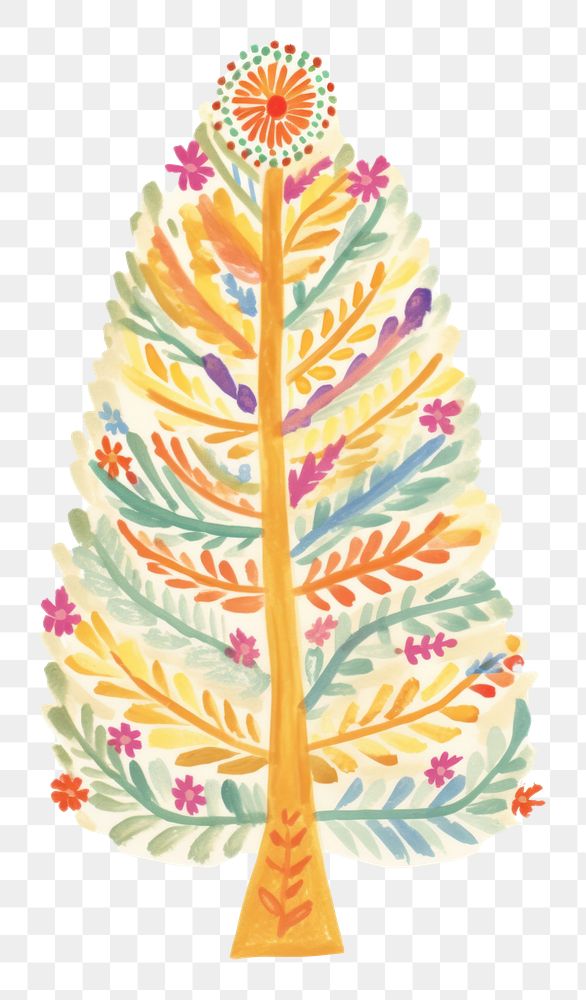 PNG Pine tree art christmas pattern. AI generated Image by rawpixel.
