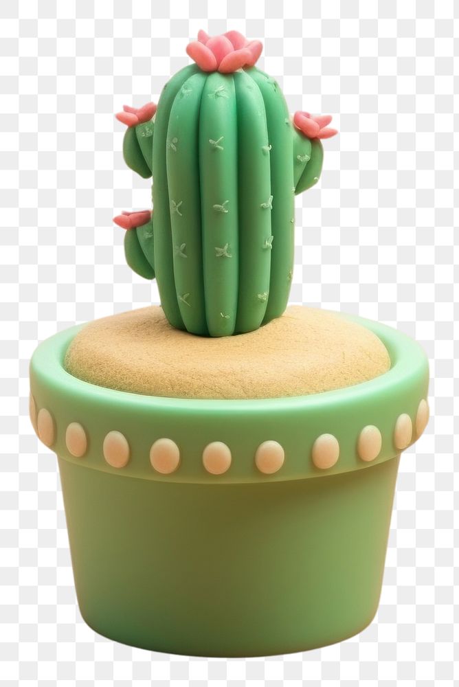 PNG Cactus cake plant food representation. AI generated Image by rawpixel.