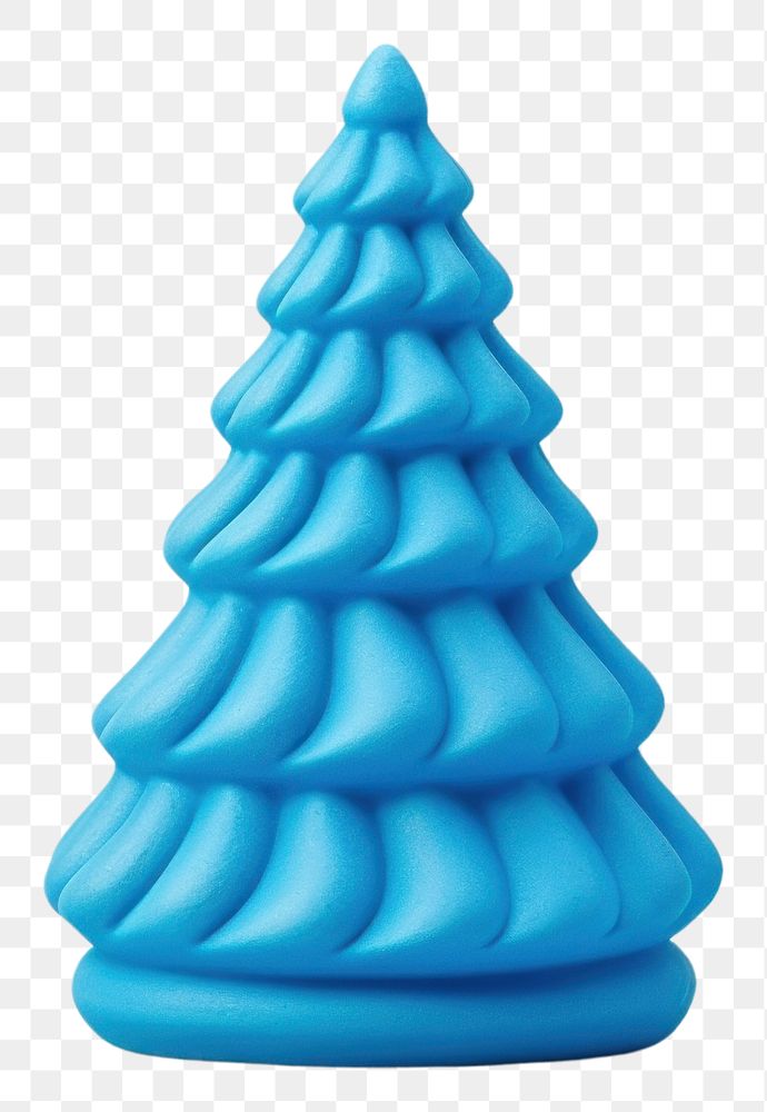 PNG Christmas tree in blue dessert food celebration. AI generated Image by rawpixel.