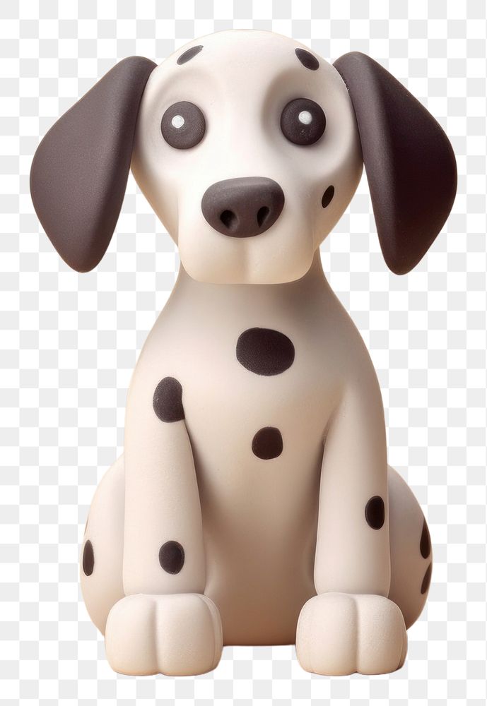 PNG Dalmatian dog figurine animal mammal. AI generated Image by rawpixel.