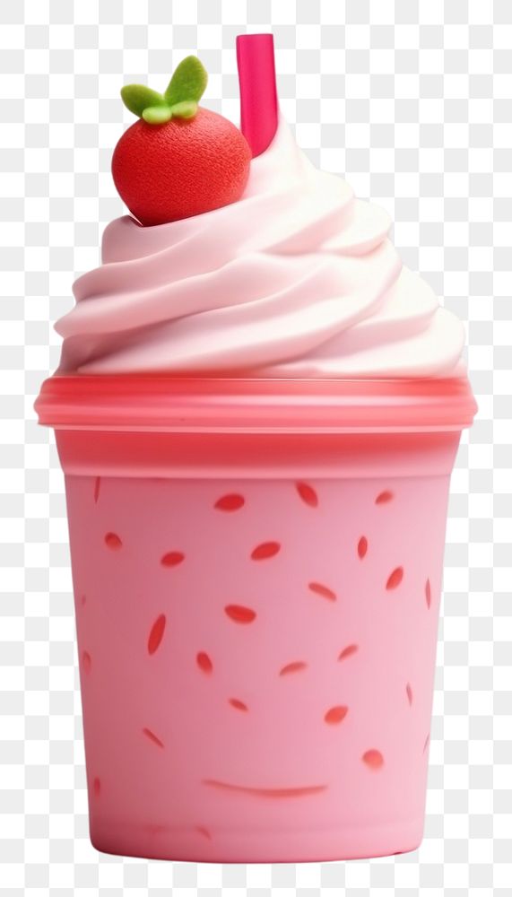 PNG Fresh Strawberry Milkshake milk strawberry milkshake. AI generated Image by rawpixel.