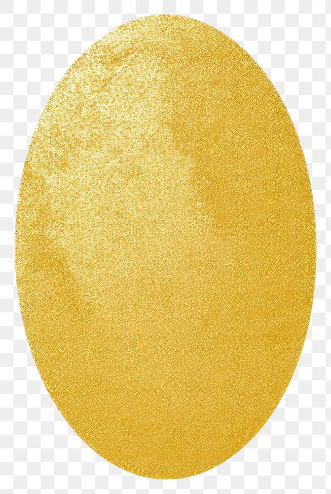 PNG Oval icon shape gold egg. 