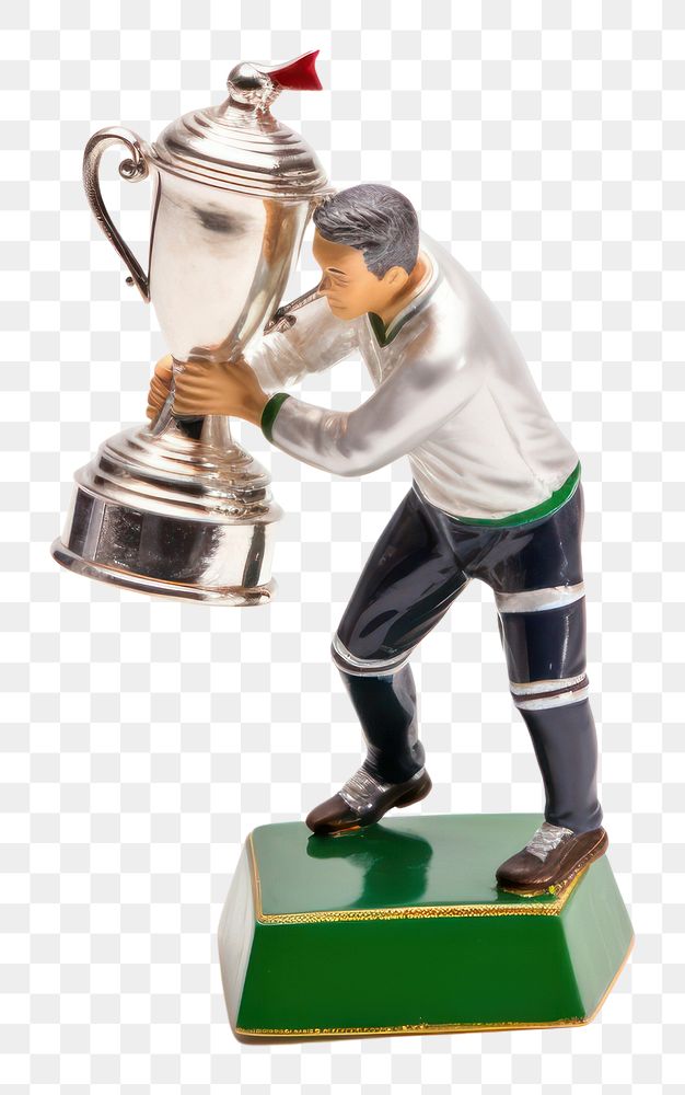 PNG Sport player with a trophie cup miniature trophy sports. AI generated Image by rawpixel.